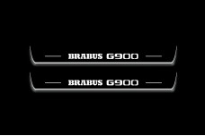 Led door sills Mercedes G-Class W464 2018+ with logo Brabus G900 (front doors)