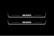 Led door sills Mercedes G-Class W464 2018+ with logo Brabus (front doors)