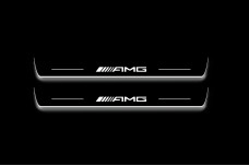 Led door sills Mercedes GLC X253 2015-2022 with logo AMG (front doors)