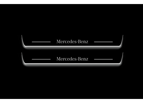 Led door sills Mercedes GLC X253 2015-2022 (front doors)