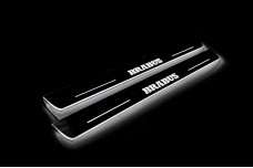 Led door sills Mercedes GLE I 2015-2019 with logo Brabus (front doors)