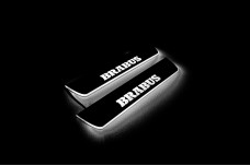 Led door sills Mercedes GLE I 2015-2019 with logo Brabus (rear doors)