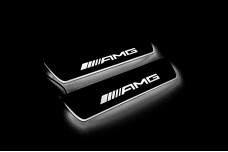 Led door sills Mercedes GLE II W167 2019+ with logo AMG (rear doors)