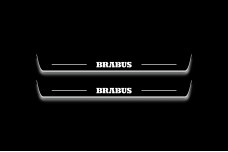 Led door sills Mercedes GLE II W167 2019+ with logo Brabus (front doors)