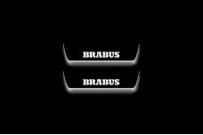 Led door sills Mercedes GLE II W167 2019+ with logo Brabus (rear doors)