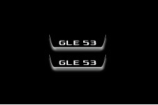 Led door sills Mercedes GLE II W167 2019+ with logo GLE 53 (rear doors)
