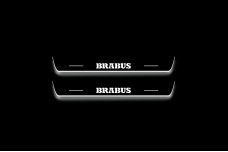 Led door sills Mercedes GLS I 2015-2019 with logo Brabus (rear doors)