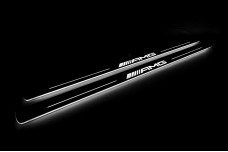 Led door sills Mercedes S-Class C217 2014-2020 with logo AMG