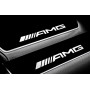 Led door sills Mercedes S-Class W222 2013-2020 with logo AMG (rear doors) short base 