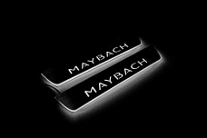 Led door sills Mercedes S-Class W222 2013-2020 with logo Maybach (rear doors) short base 
