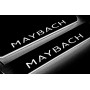 Led door sills Mercedes S-Class W222 2013-2020 with logo Maybach (rear doors) short base 
