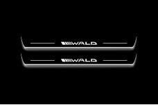 Led door sills Mercedes S-Class W222 2013-2020 with logo Wald (front doors)