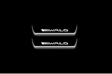 Led door sills Mercedes S-Class W222 2013-2020 with logo Wald (rear doors) short base 