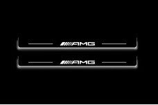 Led door sills Mercedes S-Class W223 2021+ with logo AMG (front doors)