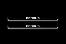 Led door sills Mercedes S-Class W223 2021+ with logo Brabus (front doors)