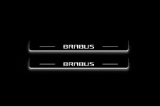 Led door sills Mercedes S-Class W223 2021+ with logo Brabus (rear doors) (long base)