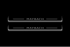 Led door sills Mercedes S-Class W223 2021+ with logo Maybach (front doors)