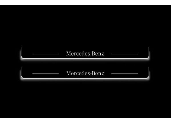Led door sills Mercedes S-Class W223 2021+ (front doors)