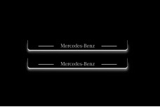 Led door sills Mercedes S-Class W223 2021+ (rear doors) (long base)
