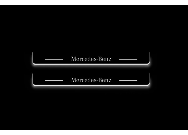Led door sills Mercedes S-Class W223 2021+ (rear doors) (long base)