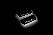Led door sills Mercedes ML W164 2005-2011 (rear doors)