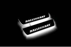 Led door sills Mitsubishi Lancer X 2007-2017 with logo RalliArt (rear doors) Led door sills Mitsubishi Lancer X 2007-2017 with logo RalliArt (rear doors)