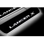 Led door sills Mitsubishi Lancer X 2007-2017 (rear doors)