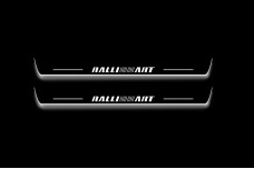 Led door sills Mitsubishi Outlander II 2007-2012 with logo Ralliart (front doors)
