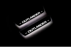 Led door sills Mitsubishi Outlander II 2007-2012 (rear doors)