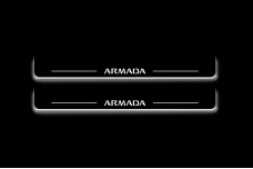 Led door sills Nissan Armada II 2017+ (front doors)