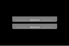 Led door sills Nissan Armada II 2017+ (front doors)