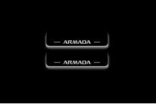 Led door sills Nissan Armada II 2017+ (rear doors)