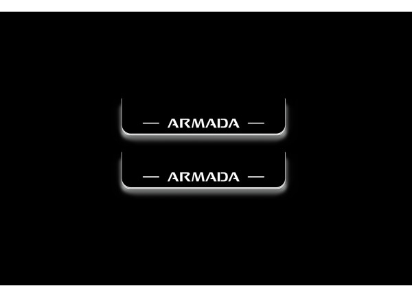 Led door sills Nissan Armada II 2017+ (rear doors)
