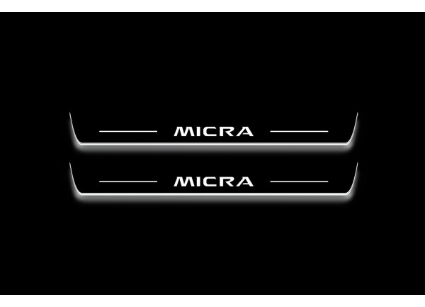 Led door sills Nissan Micra V 2017+ (front doors)