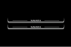 Led door sills Nissan Navara III 2014+ (front doors)