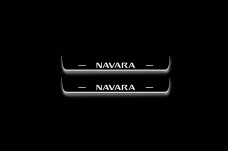 Led door sills Nissan Navara III 2014+ (rear doors)