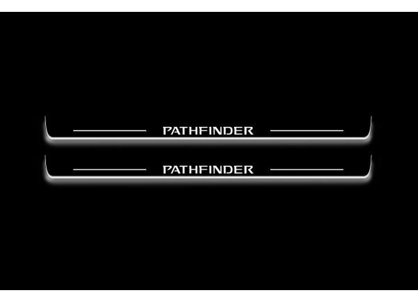 Led door sills Nissan Pathfinder IV 2014+ (front doors)