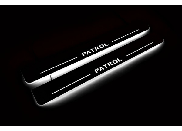 Led door sills Nissan Patrol Y62 2010-2024 (front doors)
