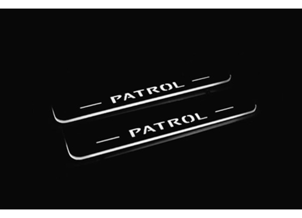 Led door sills Nissan Patrol Y62 2010-2024 (rear doors)