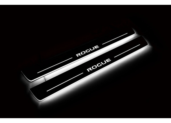 Led door sills Nissan Rogue II 2014-2021 (front doors) Led door sills Nissan Rogue II 2014-2021 (front doors)