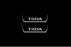 Led door sills Nissan Tiida I 2004-2014 (rear doors)