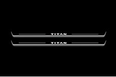 Led door sills Nissan Titan II 2016+ (front doors)