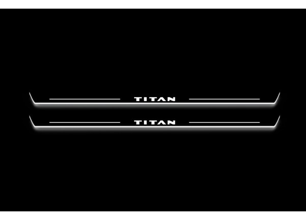 Led door sills Nissan Titan II 2016+ (front doors) Led door sills Nissan Titan II 2016+ (front doors)