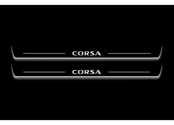 Led door sills Vauxhall Corsa E 3D 2014–2019