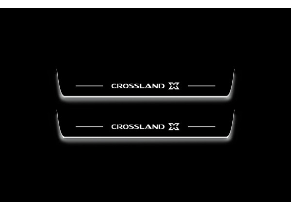 Led door sills Opel Crossland X 2017+ (front doors)