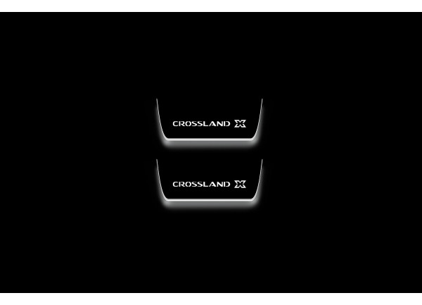 Led door sills Vauxhall Crossland X 2017+ (rear doors)