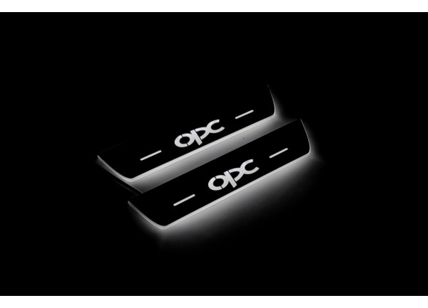 Led door sills Opel Insignia I 2008-2017 with logo OPC (rear doors)