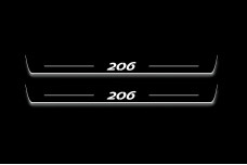 Led door sills Peugeot 206 1996-2006 (front doors)