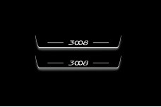 Led door sills Peugeot 3008 I 2009-2016 (front doors)