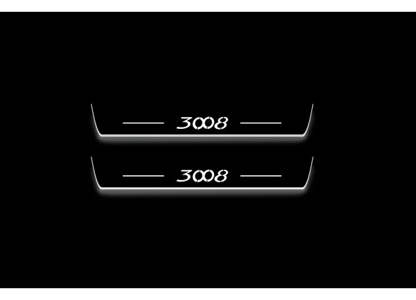 Led door sills Peugeot 3008 I 2009-2016 (front doors) Led door sills Peugeot 3008 I 2009-2016 (front doors)